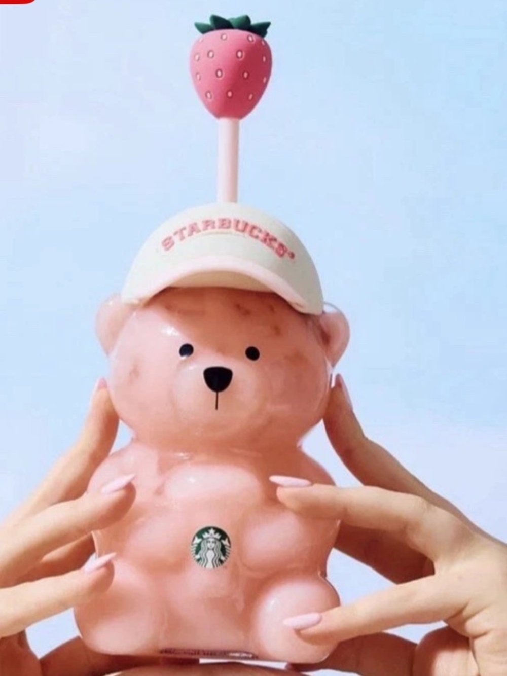 Starbucks Limited Edition Bearista Glass Cold Cup Pink Drink Collection 2026 NEW